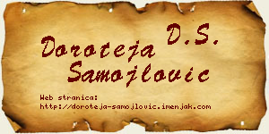 Doroteja Samojlović vizit kartica